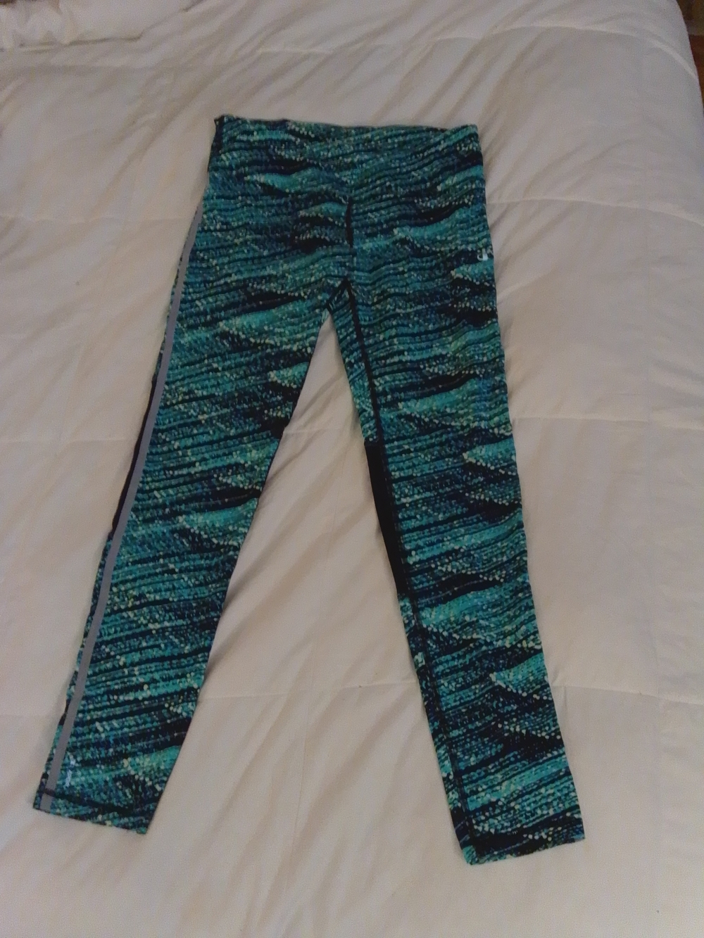 Champion Teal & Black Patterned Active Leggings